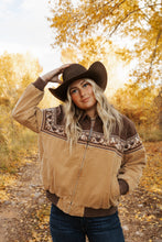 Load image into Gallery viewer, Retro bomber tan/brown jacket
