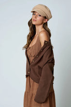 Load image into Gallery viewer, brown knit cardigan
