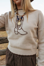 Load image into Gallery viewer, Cowboy Boots Sweater
