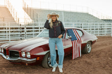 Load image into Gallery viewer, western navy top
