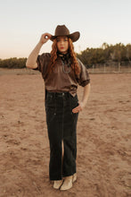 Load image into Gallery viewer, Brown Leather top
