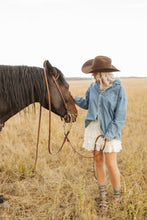 Load image into Gallery viewer, Washed Denim Shirt
