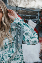 Load image into Gallery viewer, DOORBUSTER PRICE/Green Gingham Christmas PJ Set
