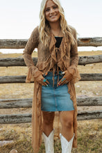 Load image into Gallery viewer, Sheer Lace Ruffle Duster
