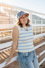 Load image into Gallery viewer, Sweater knit tank in BLUEBELL
