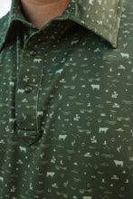 Load image into Gallery viewer, STS men’s fairway forest green polo
