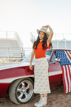 Load image into Gallery viewer, cherry cream skirt
