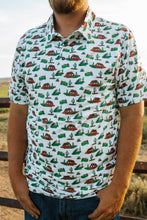 Load image into Gallery viewer, The Weekender Cowboy Cactus Golf Polo
