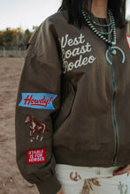 Load image into Gallery viewer, West Rodeo patch bomber jacket
