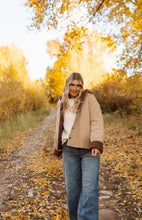 Load image into Gallery viewer, Mocha Red Plaid Reversible Jacket
