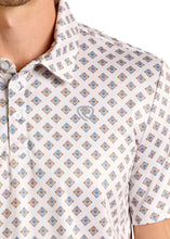Load image into Gallery viewer, Mens natural aztec polo
