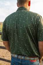 Load image into Gallery viewer, STS men’s fairway forest green polo
