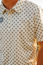 Load image into Gallery viewer, Mens natural aztec polo
