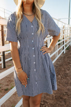 Load image into Gallery viewer, The Lexi in the evening Slate dress
