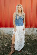 Load image into Gallery viewer, Rock &amp; Roll denim zip vest
