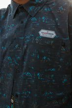 Load image into Gallery viewer, Grey Western Button Up
