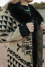 Load image into Gallery viewer, Aztec long sweater with Fur
