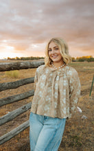 Load image into Gallery viewer, Flower Embroidery Pin Tuck Swing Blouse
