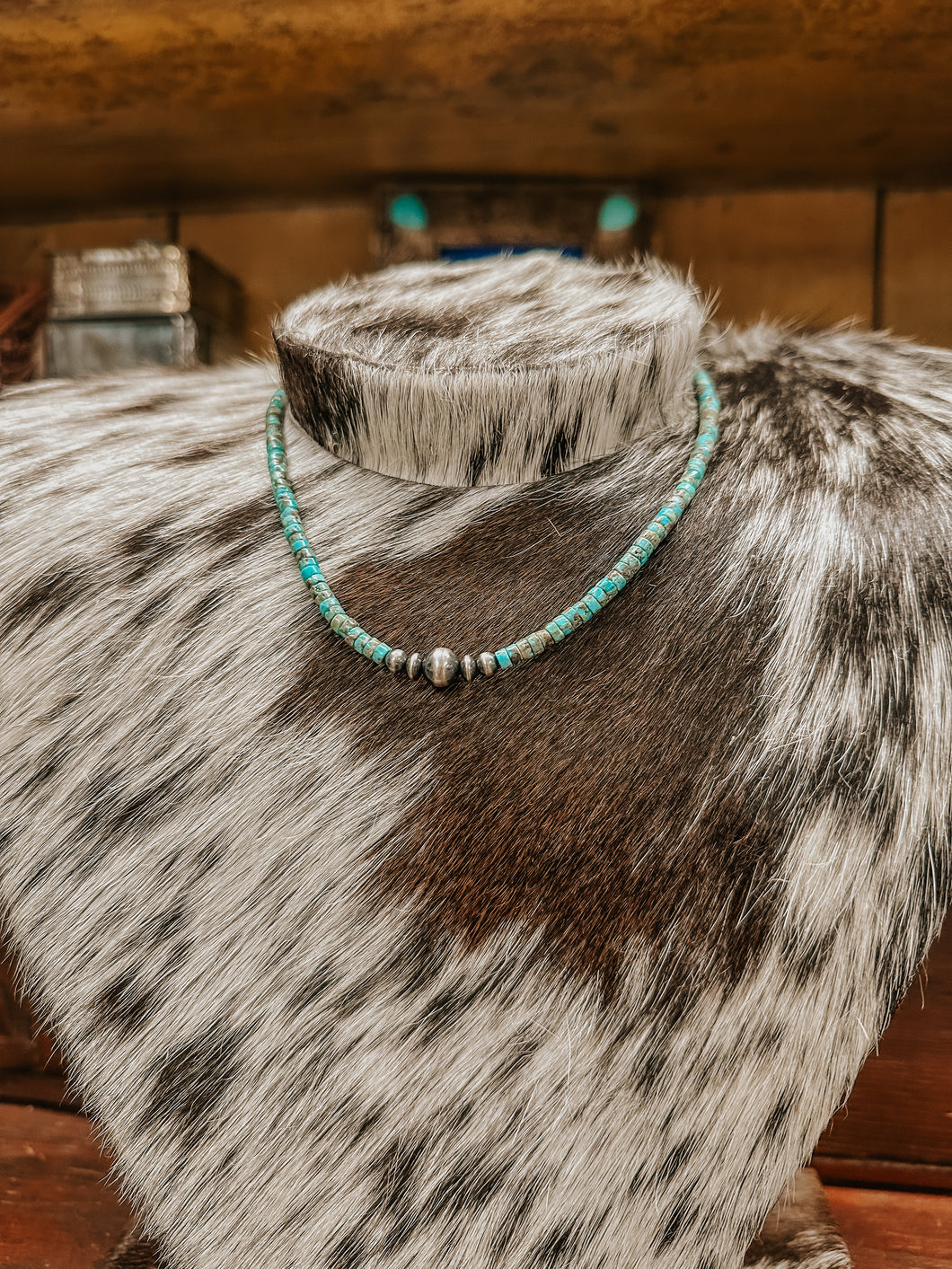 Genuine Navajo Pearl and Turquoise 16