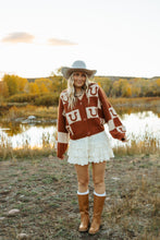 Load image into Gallery viewer, Horseshoe sweater cardigan
