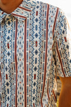 Load image into Gallery viewer, Men&#39;s Blue Retro Polo
