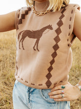 Load image into Gallery viewer, Sleeveless Horse Knit Vest
