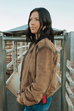 Load image into Gallery viewer, Distressed Microsuede Bomber
