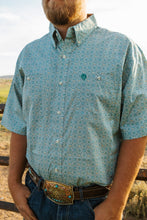 Load image into Gallery viewer, Wrangler Men&#39;s Short sleeve Teal shirt
