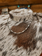 Load image into Gallery viewer, 18&quot; Sterling Silver Torpedo Bead necklace
