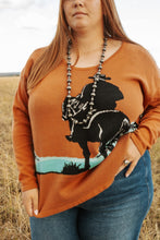 Load image into Gallery viewer, PLUS SIZE Cowboy Sweater
