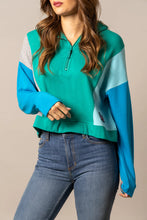 Load image into Gallery viewer, Cami Green Kimes 1/4 Zip Pullover
