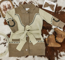 Load image into Gallery viewer, Horseshoe Long Cardigan Sweater
