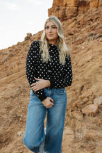 Load image into Gallery viewer, Black Polka Dot Cardigan
