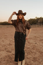 Load image into Gallery viewer, Brown Leather top
