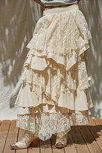 Load image into Gallery viewer, Lacy Tiered Maxi Skirt
