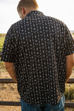 Load image into Gallery viewer, Men&#39;s Wrangler Black Longhorn Polo
