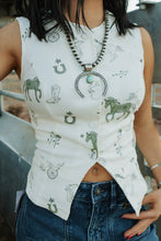 Load image into Gallery viewer, Western Button Down Vest
