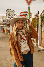 Load image into Gallery viewer, Fringe Suede Jacket
