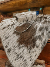 Load image into Gallery viewer, 18&quot; Sterling Silver Torpedo Bead necklace
