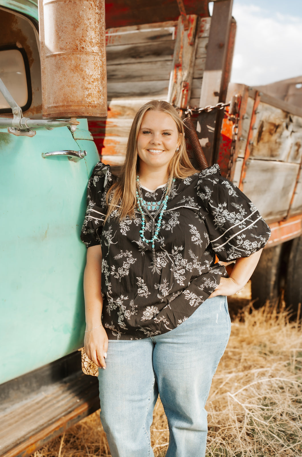 Black Plus Size Baby Doll Top