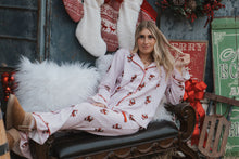 Load image into Gallery viewer, DOORBUSTER PRICE/Pink Stripe Santa Claus PJ Set
