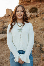 Load image into Gallery viewer, Ivory textured button up long sleeve top
