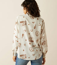 Load image into Gallery viewer, Ariat western road trip button up shirt

