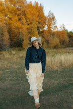 Load image into Gallery viewer, Lacy Tiered Maxi Skirt
