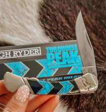Load image into Gallery viewer, Rough Ryder Turquoise Peak Lockback Pocket Knife
