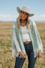 Load image into Gallery viewer, Western Fringe Open Cape Jacket
