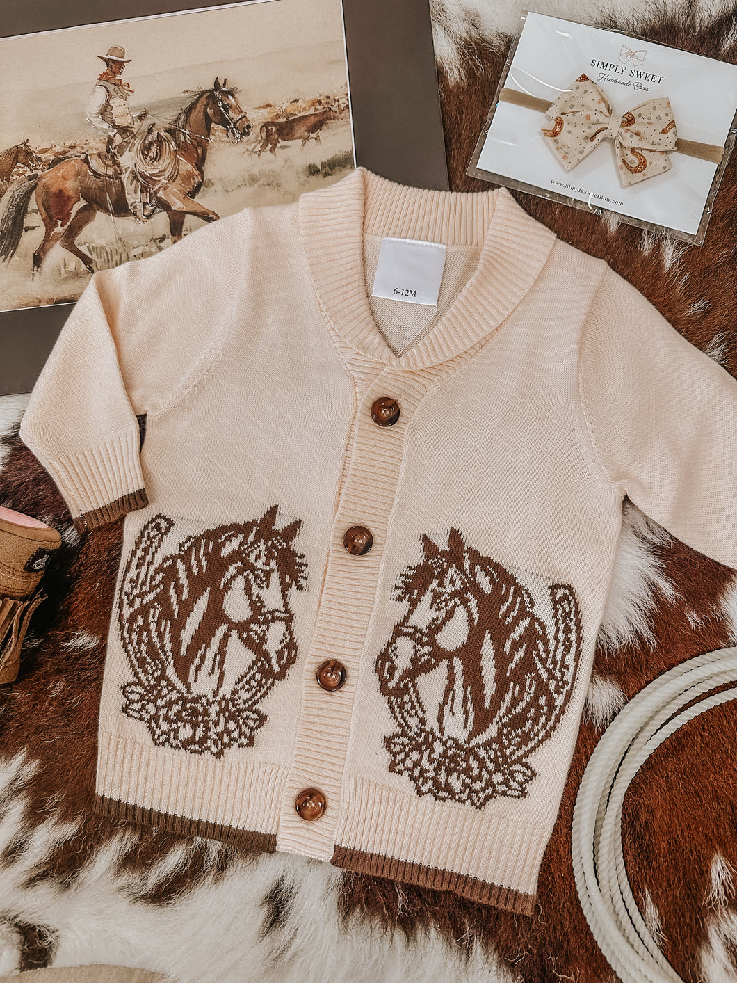 Blush Horseshoe Sweater