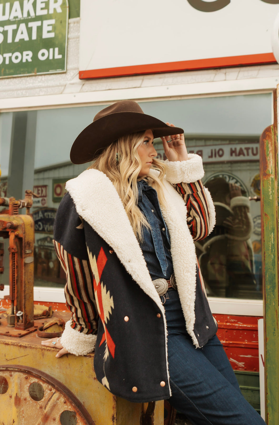 Lainey Wilson Wrangler Fleece Oversized Coat