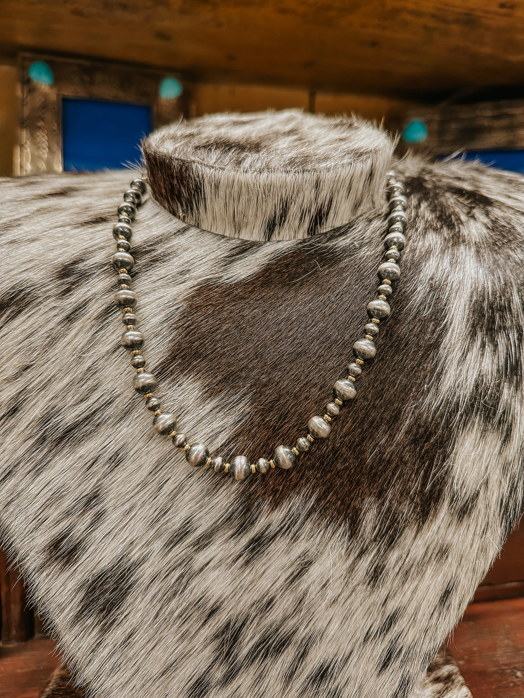 Genuine Navajo Pearl with Gold 20