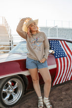Load image into Gallery viewer, Star Yippee Ki Yay Tan Sweatshirt
